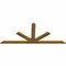 Ekena Millwork Saratoga Rough Sawn Timber Gable Bracket, Western Red Cedar, 108"W x 45"H x 2"D x 6"F, 10/12 Pitch GBW108X45X0206SAR00RWR - alternate 3